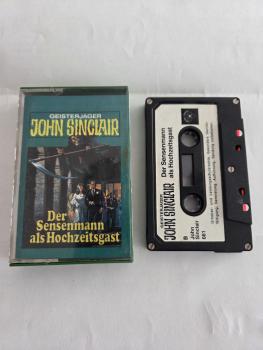 Geisterjäger John Sinclair Folge 13 Der Sensenmann als Hochzeitsgast 5-fach Silber geschraubt Schwarz mit Weißen Aufkleber 081 Tonstudio Braun